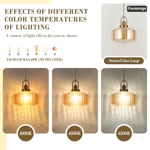 11.8in Mid Century Modern Pendant Light