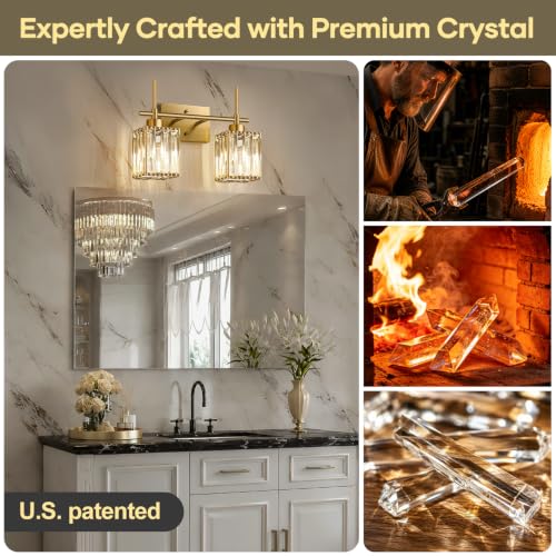 Modern Crystal Bathroom Vanity Light 2