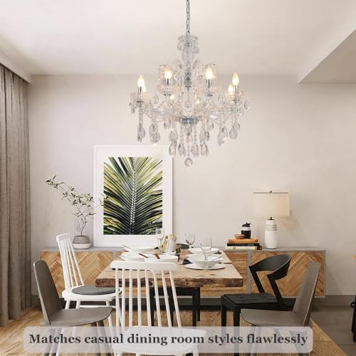 8 Light Maria Theresa Crystal Chandelier