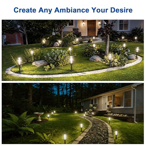 Solar Pathway Lights Outdoor Waterproof (2 Count)