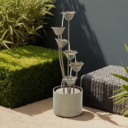 35 Inch Freestanding Sculptural Metal Multi