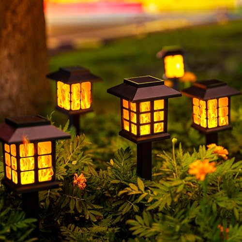 Solar Lights Outdoor Waterproof 10 Pack (6 Count)