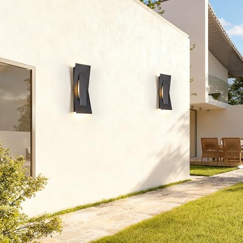 2 Pack LED Outdoor Wall Lights Dimmable (2 Count)