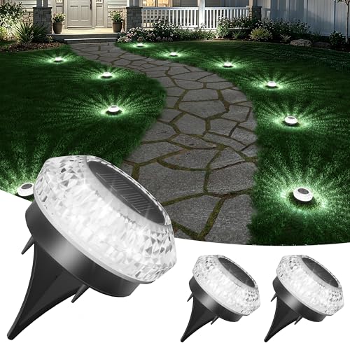 Mini Solar Ground Lights Outdoor (3 Count)