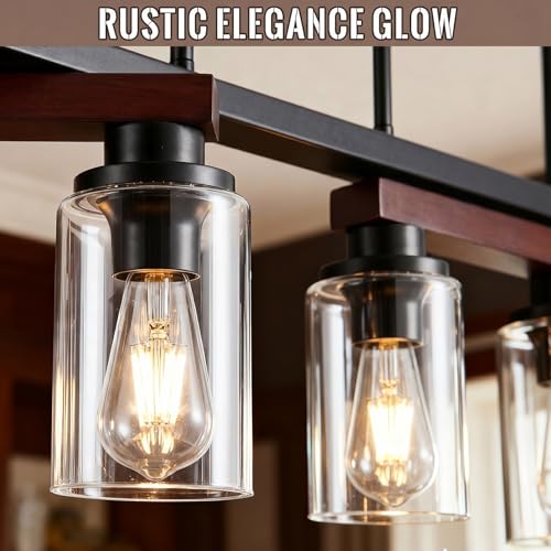 4 Light Black Linear Chandelier (4 Count)