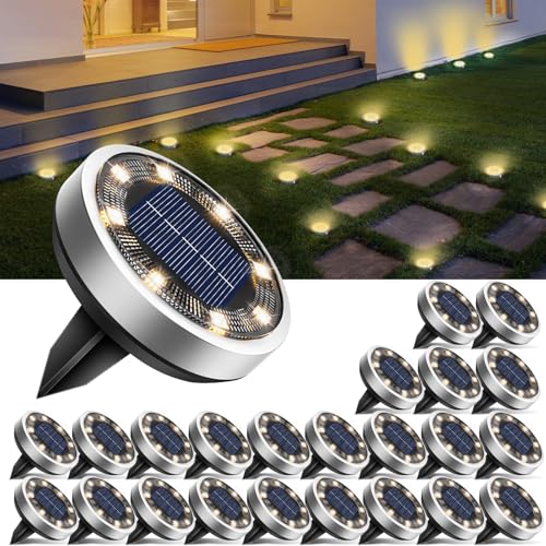 24 Pack Solar Lights Outdoor Waterproof (24 Count)