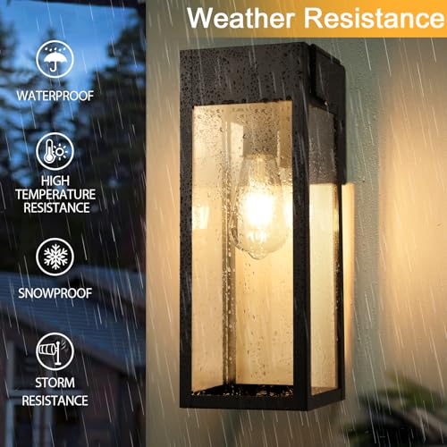 Large Porch Lights with GFCI Outlet