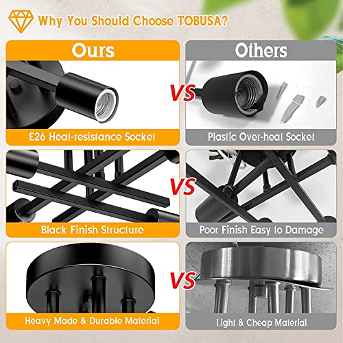 Modern 4 Light Semi Flush Mount Ceiling Light Fixture
