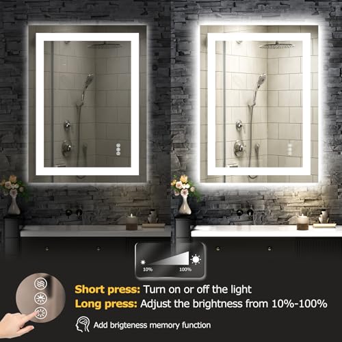 24"X32" LED Bathroom Mirror with Lights