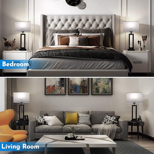 Modern Nightstand Lamps Set of 2 (2 Count)