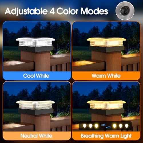 4x4 Solar Post Cap Lights 2 Pack (2 Count)