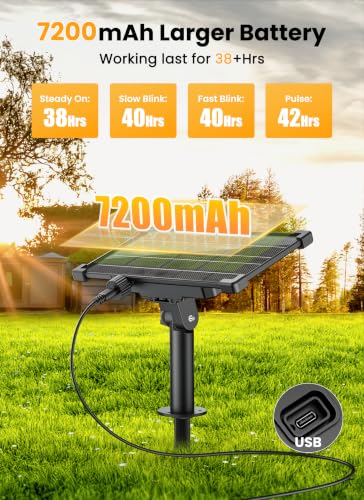 158FT 77LED Solar String Lights Outdoor with Remote & USB Port (158 Foot)