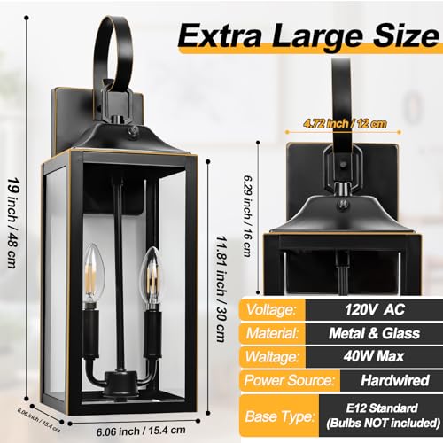 19" Dusk to Dawn Outdoor Lighting