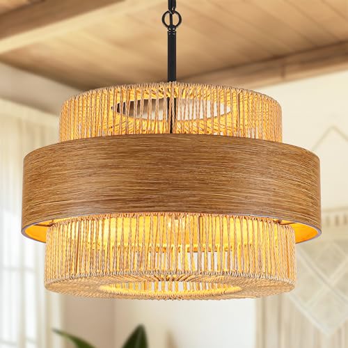 Rattan Chandelier
