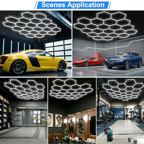 Hexagon LED Garage Light