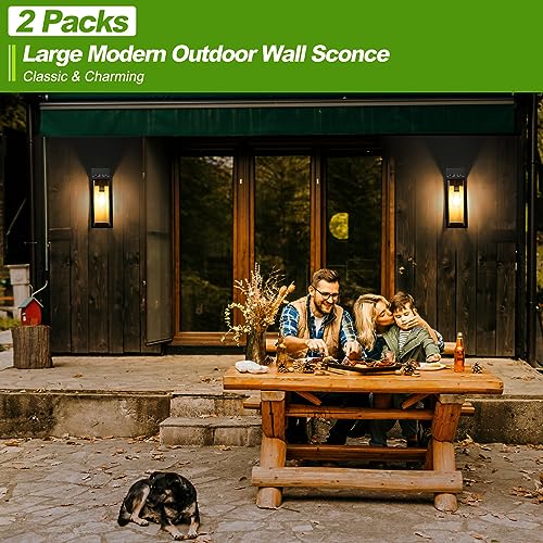 Large Outdoor Wall Lights (2 Count)