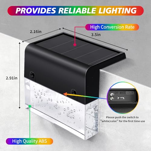 Solar Deck Lights (6 Count)