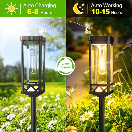 Taller Solar Pathway Lights Outdoor (2 Count)