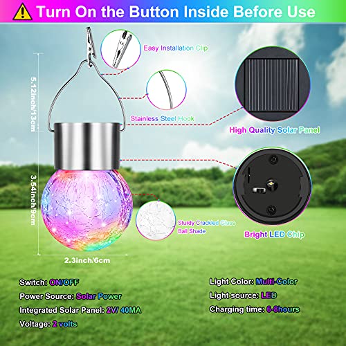 12Pack Outdoor Hanging Solar Lights (12 Count)