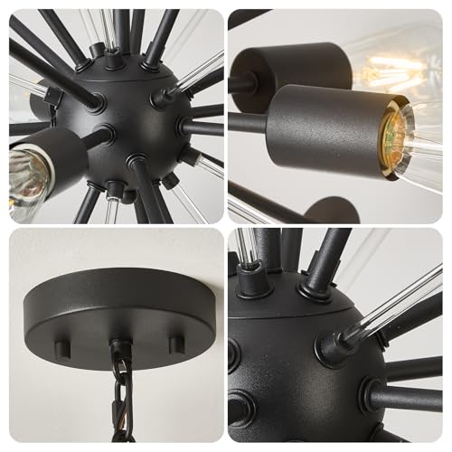 Modern Black Chandelier