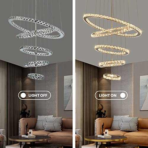 Modern Crystal Chandeliers for High Ceilings