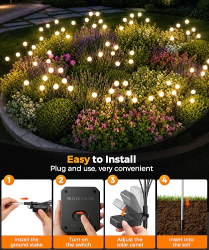 2 Pack Solar Garden Lights 16 LED (2 Count)