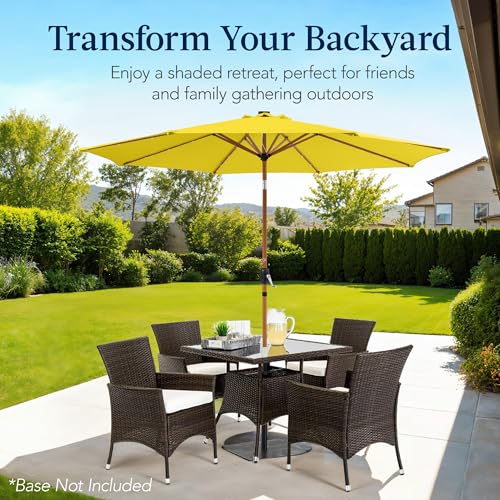 10ft Solar Market Patio Umbrella w