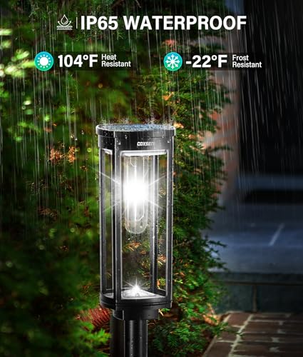 Solar Pathway Lights Outdoor Waterproof Cool White (8 Count)