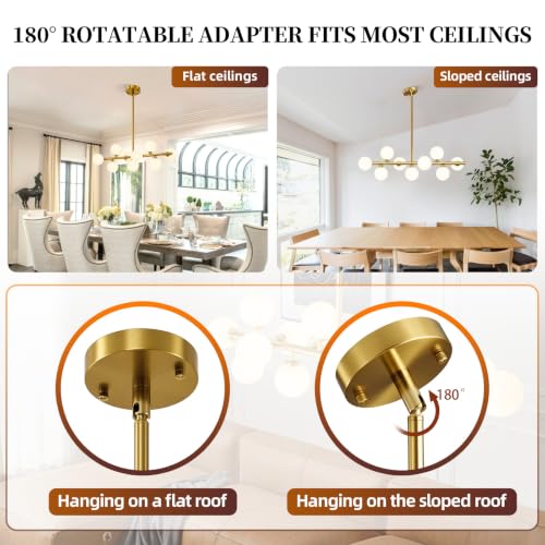 Mid Century Modern Sputnik Chandeliers