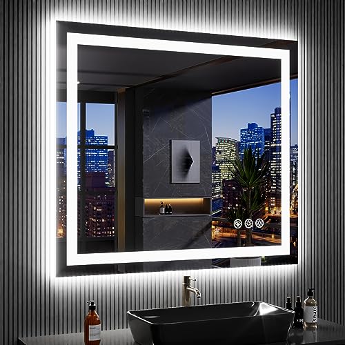 40"X36" RGB LED Bathroom Mirror with Lights