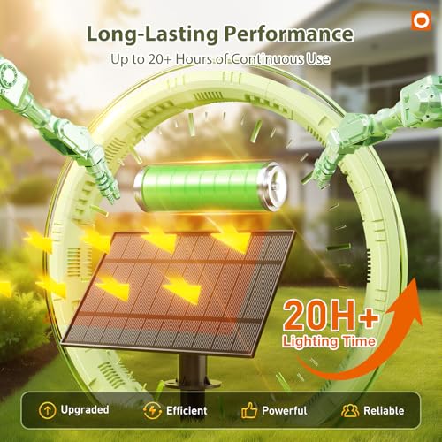 102(96+6) FT Solar String Lights Waterproof, 48+4 LED Shatterproof (102 Foot)