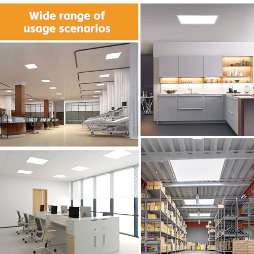 2x2 LED Flat Panel Light Drop Ceiling Office Fixture (40 Count)