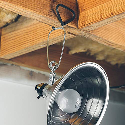 Clamp Lamp Light Socket with 8.5 Inch Aluminum Reflector (2 Count)