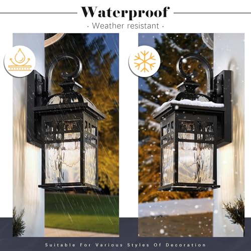 Exterior Lantern Lights 2 Pack Garage Light Lanterns (2 Count)