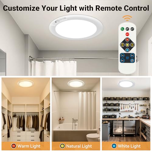 Wireless Closet Lights Motion Sensor Rechargeable Ceiling Light Indoor
