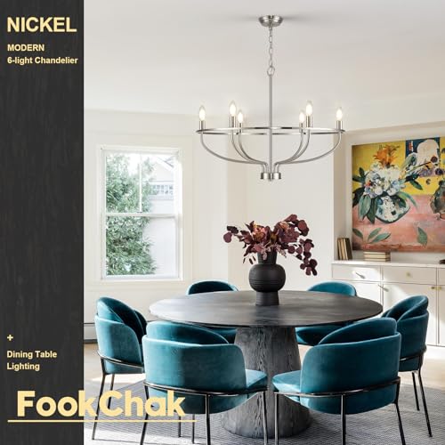 Brushed Nickel Chandelier