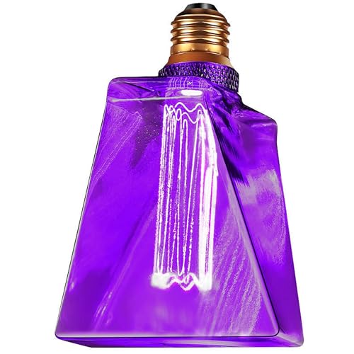 Purple Light Bulbs LED Vintage Light Bulb 3.5W Equivalent 20W Ice Shaped E26 Led Bulb Medium Base