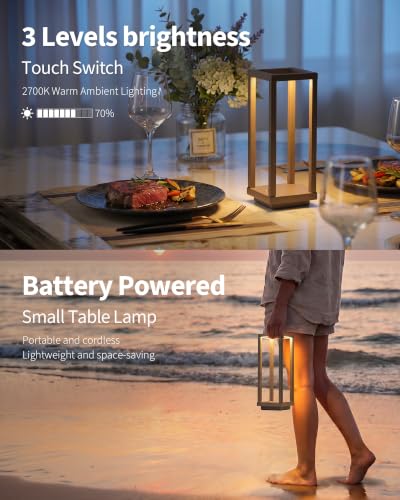 Cordless Waterproof Table Lamps Set of 2 (2 Count)