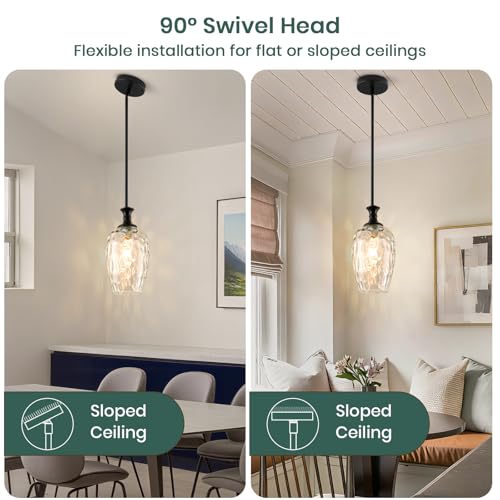 Glass Pendant Lights Kitchen Island