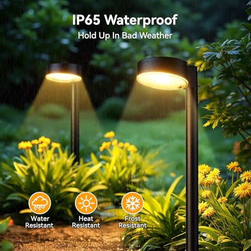 4 Pack Solar Pathway Lights Outdoor (4 Count)