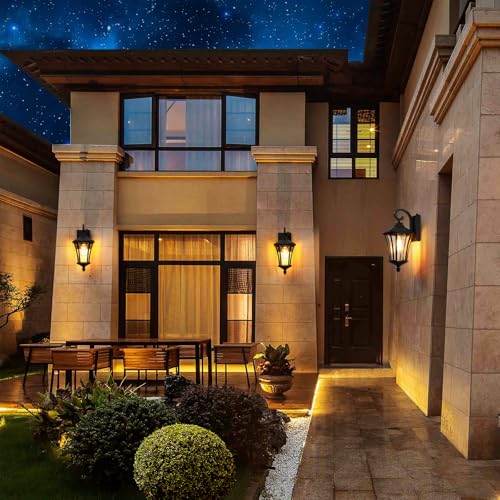 16" Dusk to Dawn Outdoor Light Fixture Wall Mount (2 Count)