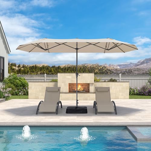 Patio Umbrella 13ft with Base Outdoor Deck Umbrella