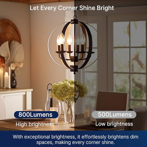 100W Equivalent LED Candelabra Bulbs (6 Count)