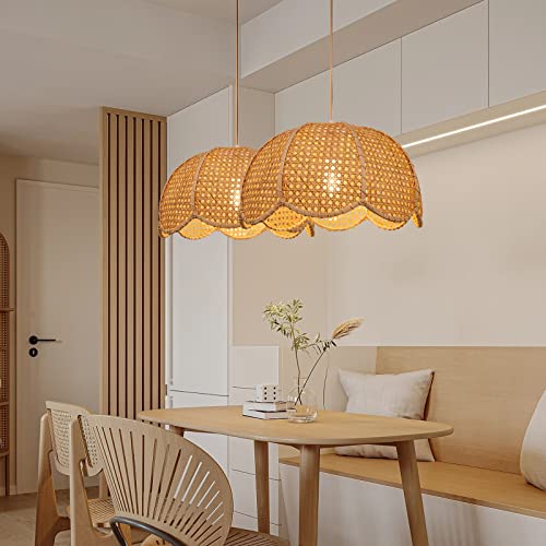 1 Light Rattan Woven Pendant Light