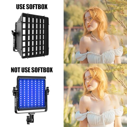 GVM 800D RGB Photography Lighting Kits with 3 Softboxes (3 Count)