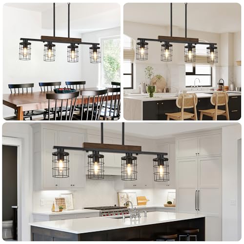 4 Light Farmhouse Kitchen Light Fixture
