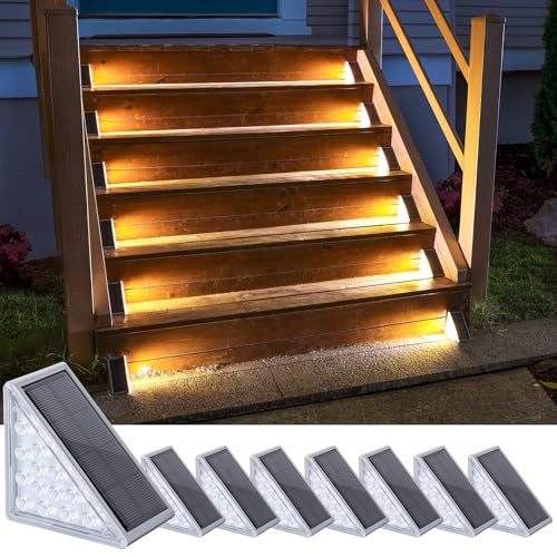 Solar Step Lights 8 Pack (8 Count)