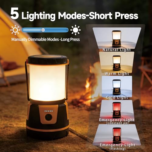 Rechargeable Emergency Light for Home Power Outages Hurricane Light