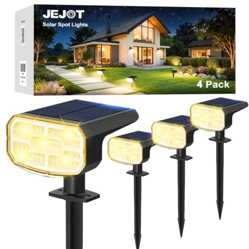 Solar Spot Lights Outdoor Waterproof (4 Count)