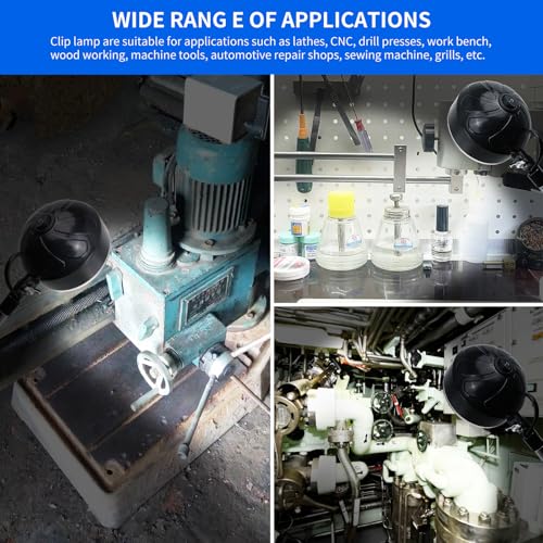 Clamp Light LED Work Light with Flexible & Strong Clip for Workshop